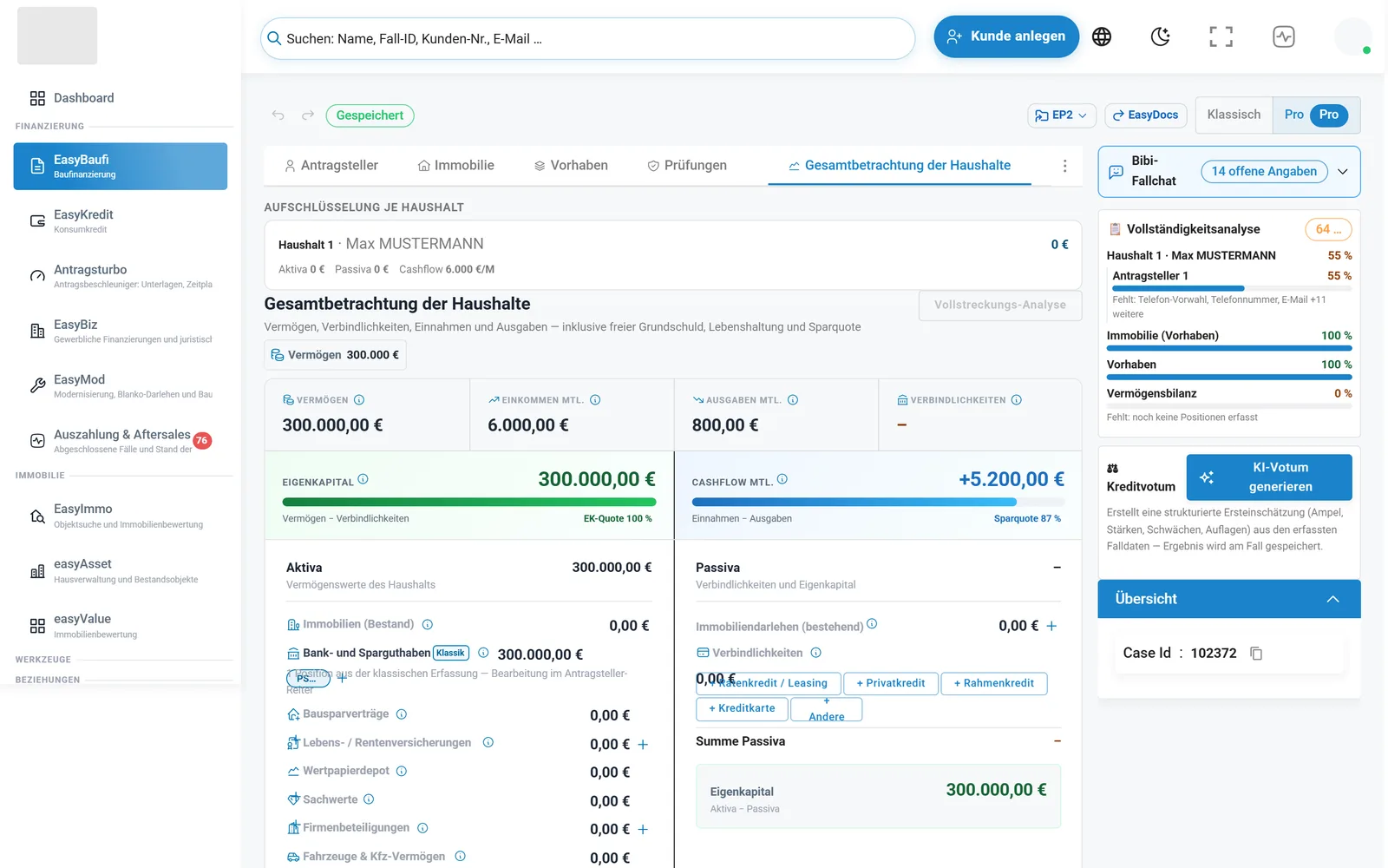 EasyBaufi Pro in der EasyFin-Suite