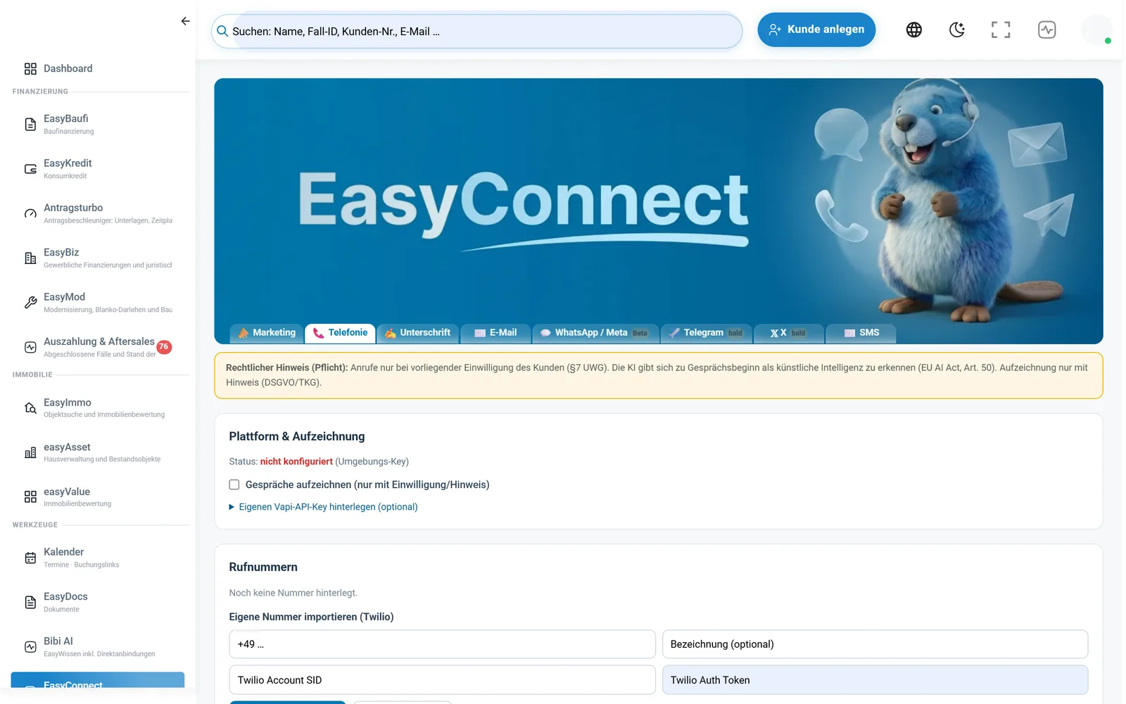 EasyConnect in der EasyFin-Suite